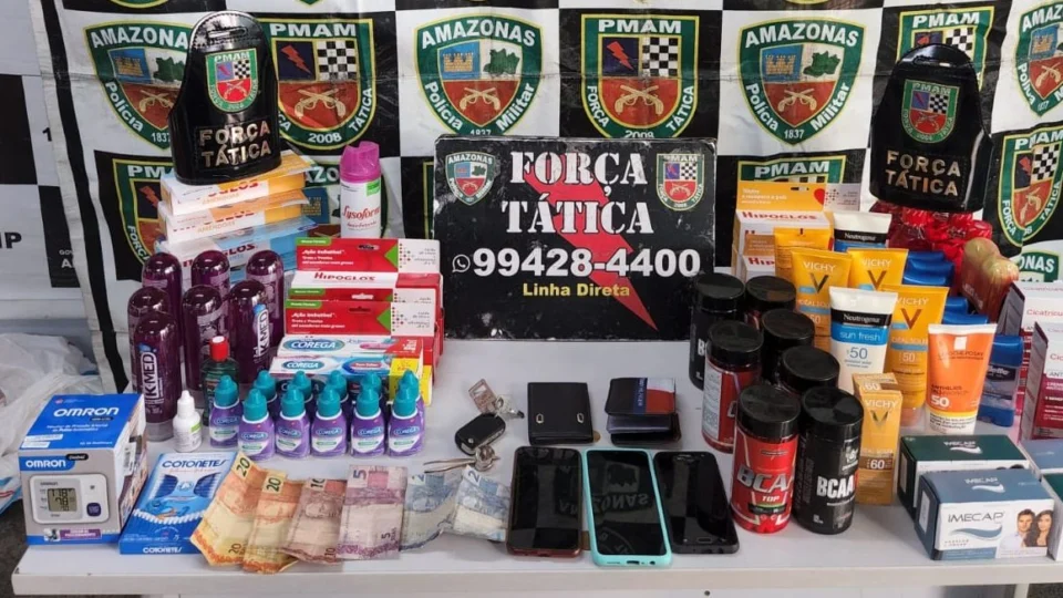 Três mulheres são presas após tentar furtar drogarias na Zona Centro-Sul de Manaus