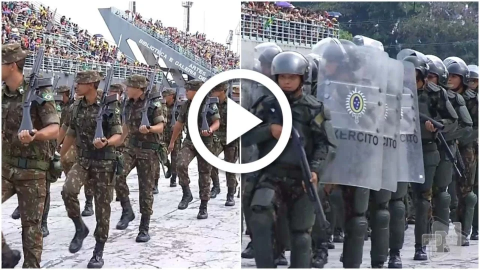 Desfile Militar reúne mais de 50 mil pessoas no Sambódromo de Manaus; veja vídeo