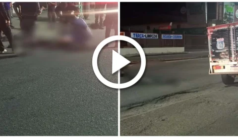 VÍDEO: homem é morto enquanto caminhava de madrugada em área comercial da Zona Leste de Manaus