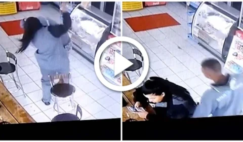 VÍDEO: frentista bate em homem que passou a mão na virilha dela em Porto Alegre