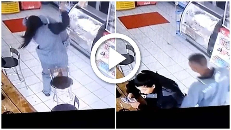 VÍDEO: frentista bate em homem que passou a mão na virilha dela em Porto Alegre