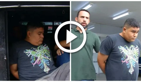 VÍDEO: suspeito de jogar água quente na própria esposa é preso em Manaus