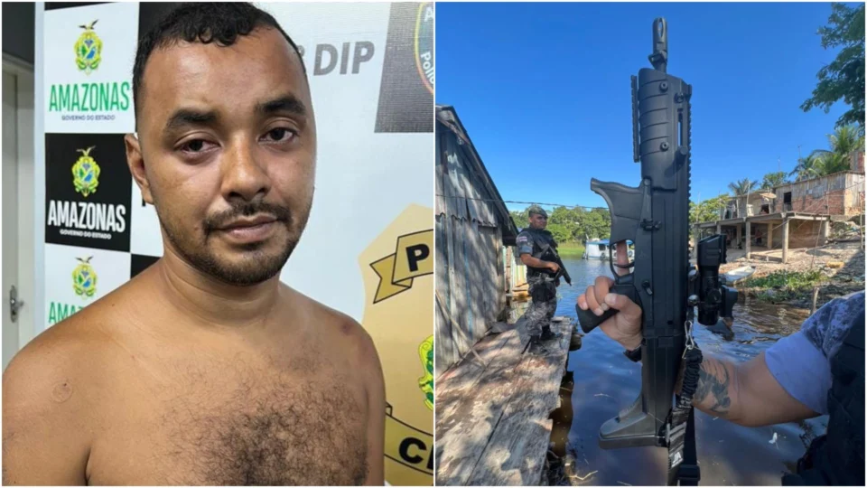 Homem é preso após metralhar aeronave da polícia em operação na Zona Leste de Manaus