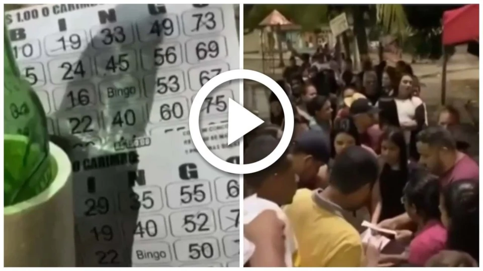 VÍDEO: confusão em bingo é criada após 101 pessoas ganharem prêmio de R$ 1.000 em Fortaleza