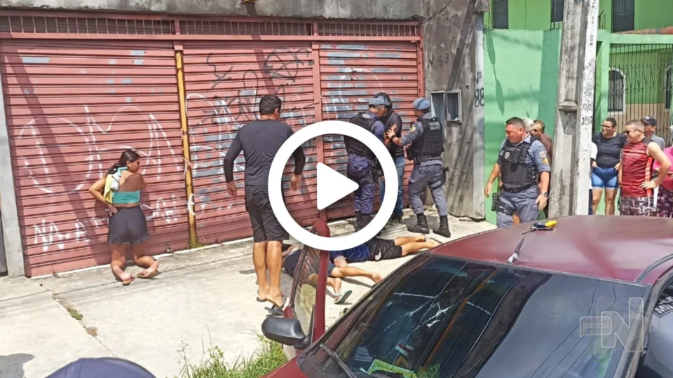 VÍDEO: grávida e comparsas são presos após realizarem arrastões na Zona Leste de Manaus