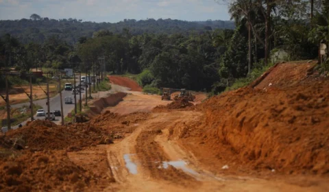 Anel Sul tem obras retomadas em Manaus; estrutura está com quase 70% de conclusão