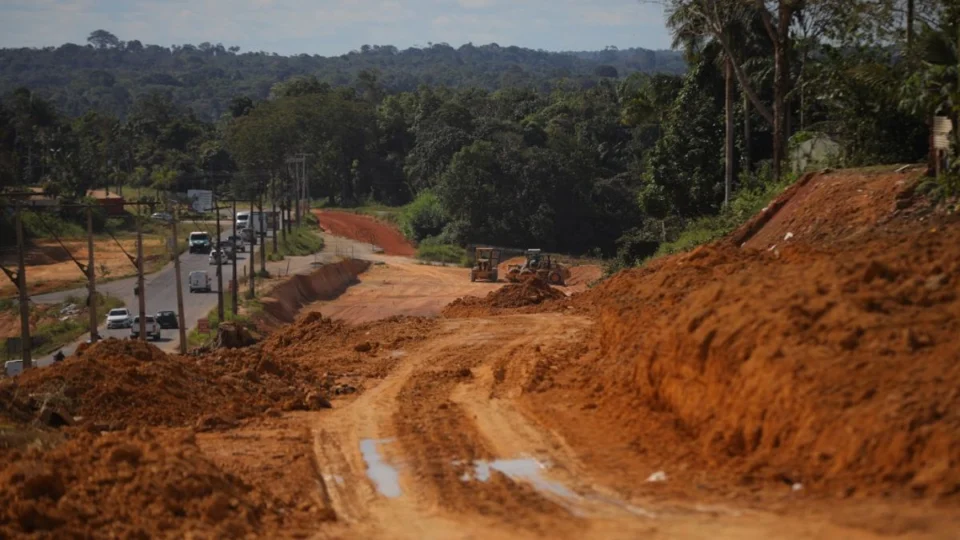 Anel Sul tem obras retomadas em Manaus; estrutura está com quase 70% de conclusão