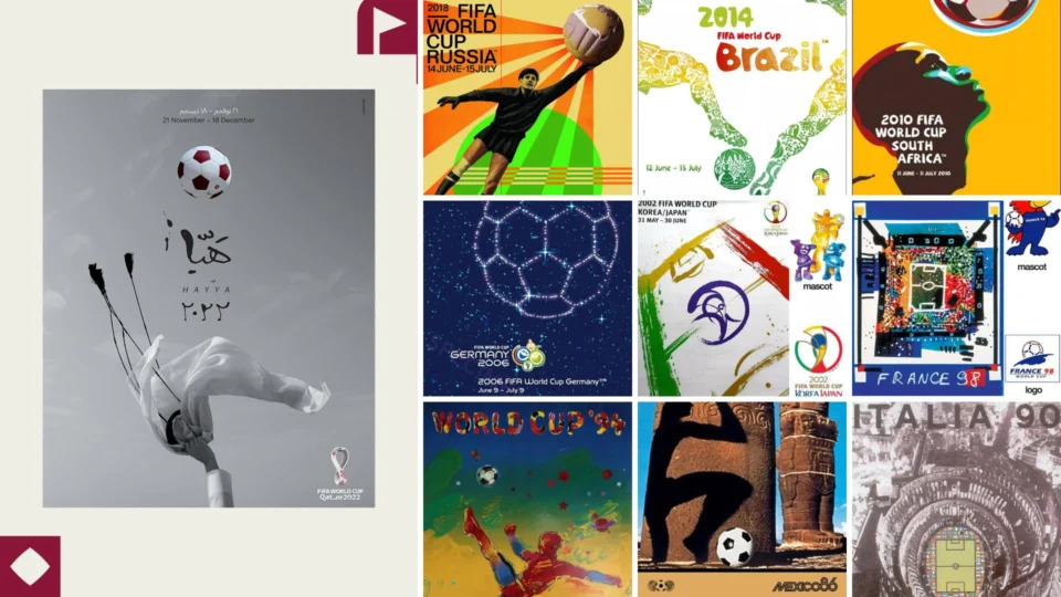 Fifa divulga pôster oficial da Copa do Catar; veja galeria desde 1930