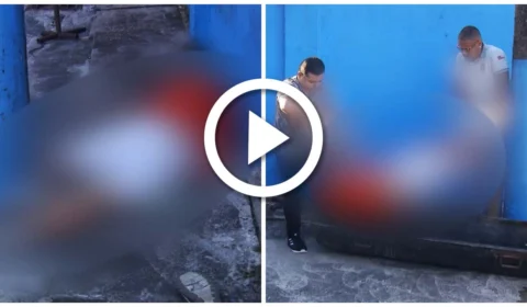 VÍDEO: homem supostamente alcoolizado morre na calçada de escola da Zona Centro-Oeste de Manaus