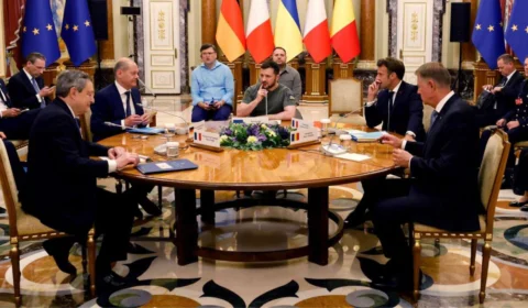 Líderes de França, Alemanha, Itália e Romênia visitam a Ucrânia em demonstração de apoio