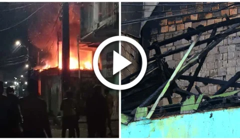 VÍDEO: fogo destrói casa e animais morrem carbonizados na Zona Oeste de Manaus