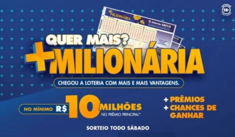 +Milionária: Caixa inaugura neste sábado nova loteria com prêmio mínimo de R$ 10 milhões