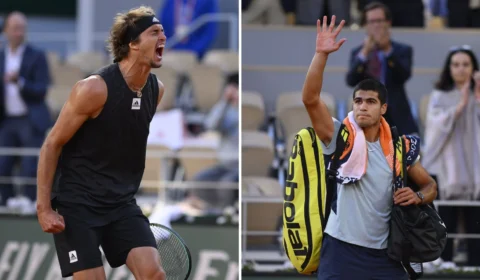 Zverev vence Alcaraz e garante vaga em semifinais de Roland Garros