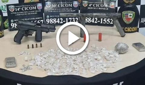 VÍDEO: armas são apreendidas em incursão da polícia militar na Zona Leste de Manaus