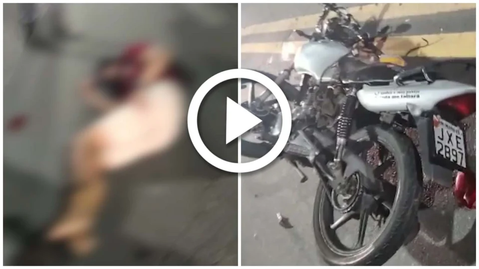 VÍDEO: dupla em moto fica ferida após colisão com carro na Zona Oeste de Manaus