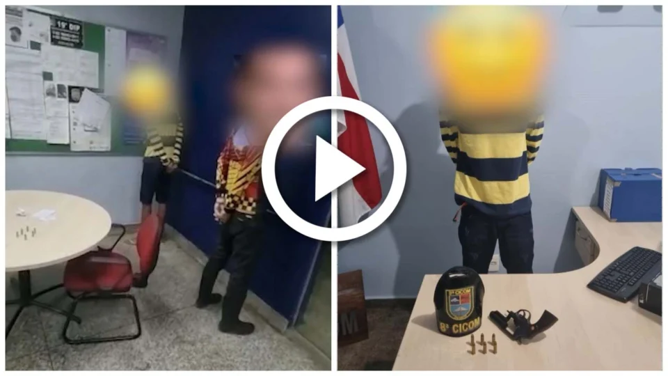 VÍDEO: homem de 19 anos é preso durante uma abordagem policial na Zona Oeste de Manaus
