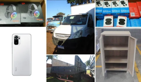 Receita Federal de Curitiba realiza leilão de celulares, veículos e outros objetos; veja como participar