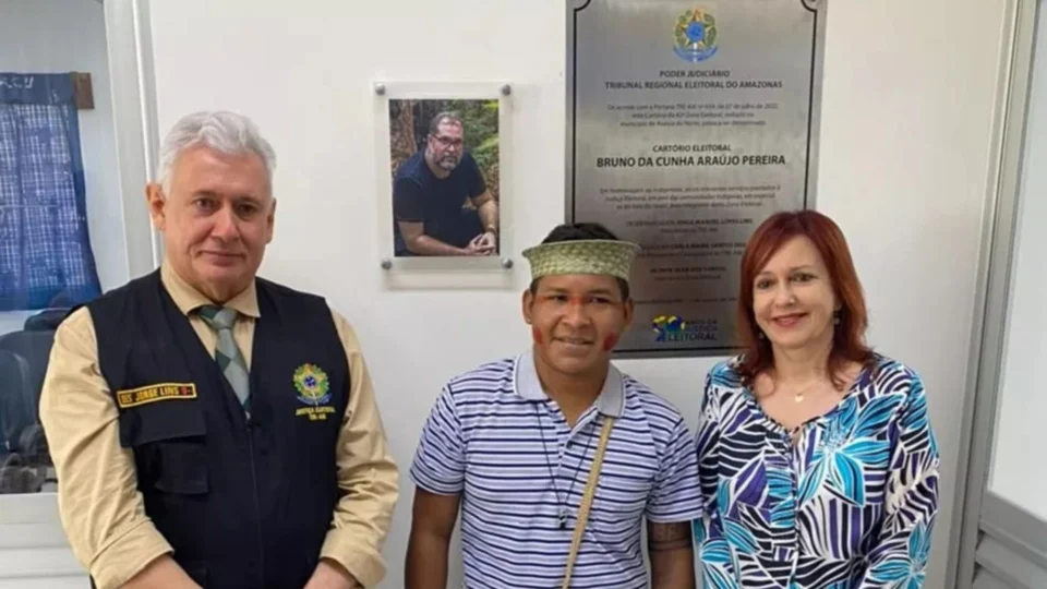 Homenagem: TRE dá nome de Bruno Pereira ao Cartório Eleitoral de Atalaia do Norte, no AM