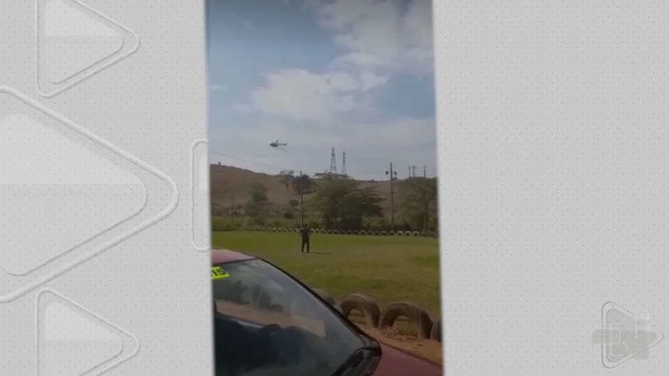 Queda de helicóptero assusta moradores de Governador Valadares-MG