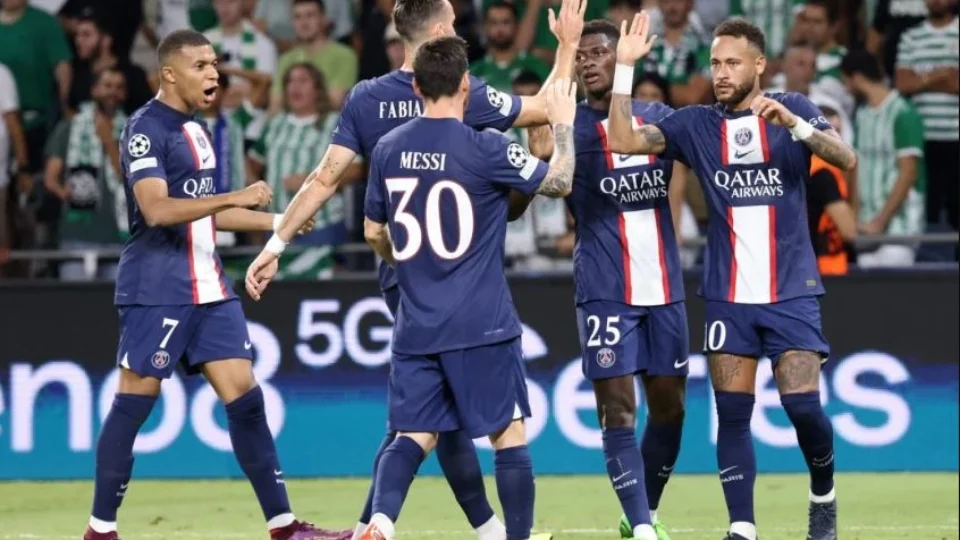 Com gols de Messi, Mbappé e Neymar PSG vira pra cima do Maccabi Haifa e vence segundo jogo na Liga dos Campeões