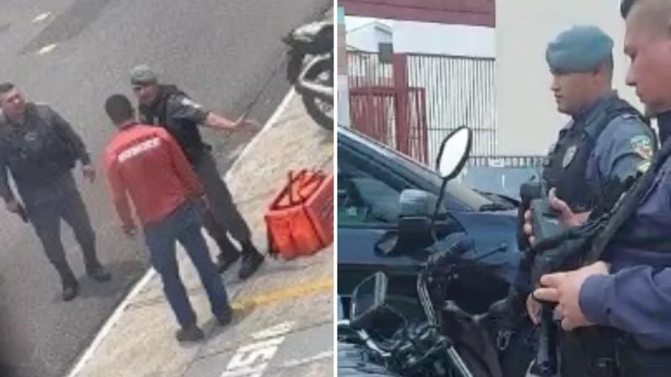 VÍDEO: motoboy tem CNH rasgada por PMs e é agredido durante abordagem em Manaus