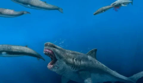 Megalodon: pesquisadores registram forma que acreditam ser de tubarão gigante, no Atlântico
