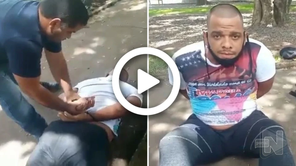 VÍDEO: confira momento da prisão de suspeito de matar venezuelana a facadas em Manaus