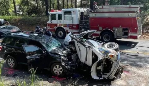 Fotos mostram como ficou Fusca de Jesse Koz, influenciador que morreu com cachorro em acidente nos EUA