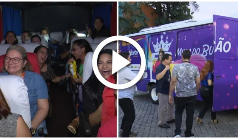 VÍDEO: TV Norte festeja estreia do Musa do Busão