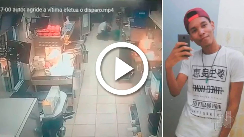 VÍDEO: atendente de lanchonete é agredido e leva tiro de cliente após discussão no RJ