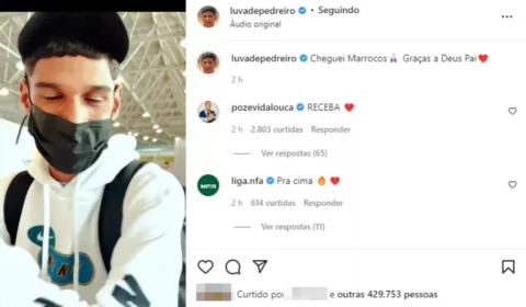 Luva de Pedreiro vai ao Marrocos cumprir acordo comercial: ‘Cheguei Marrocos! Graças a Deus, pai’