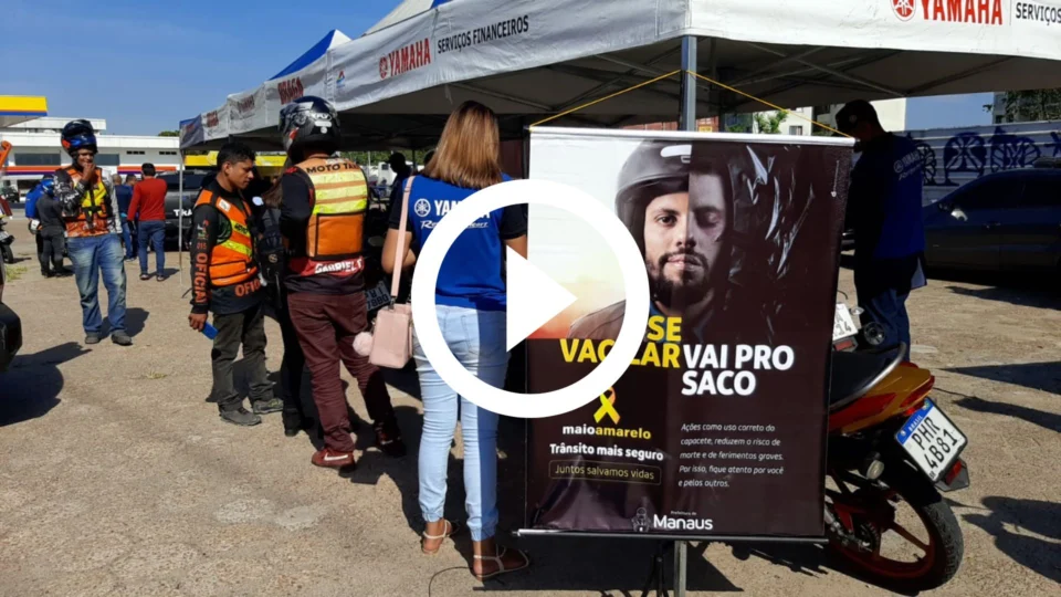 VÍDEO: ação educativa acontece na Zona Leste de Manaus em comemoração ao Dia do Motociclista nesta quarta-feira
