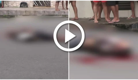 VÍDEO: pedreiro é executado a tiros, no meio da rua e implorando pela vida, no Bairro Compensa na Zona Oeste de Manaus