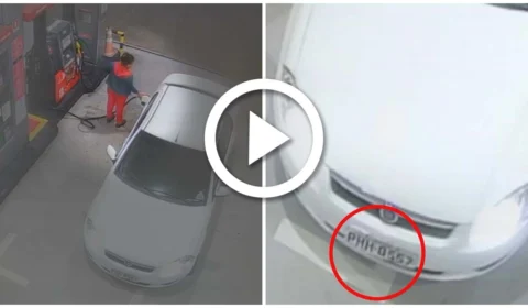 VÍDEO: golpista do tanque abastece e foge sem pagar novamente em Manaus