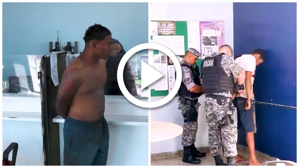 VÍDEO: dupla é presa suspeita de praticar assaltos na orla de Manaus