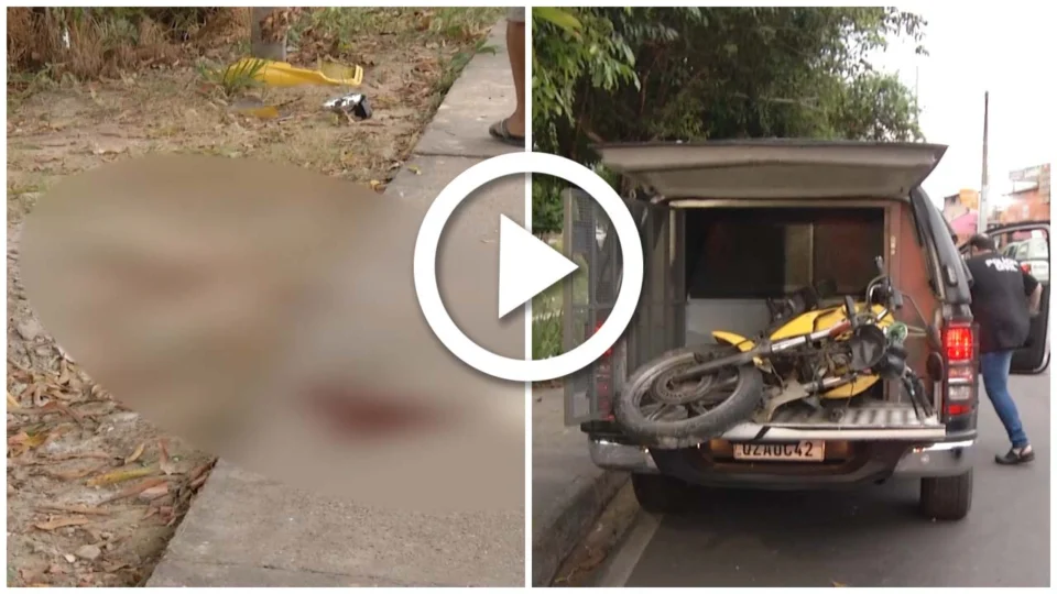 VÍDEO: homem morre em acidente de trânsito na Zona Sul de Manaus