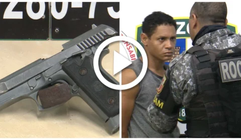 VÍDEO: suspeito de assalto é preso com arma falsa na Zona Leste de Manaus