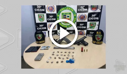 VÍDEO: dupla é presa com submetralhadora na Zona Leste de Manaus