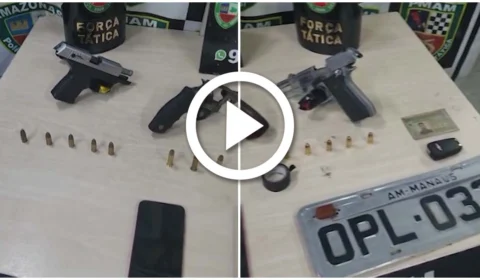 VÍDEO: quarteto é preso com armas em ação policial na Zona Norte de Manaus