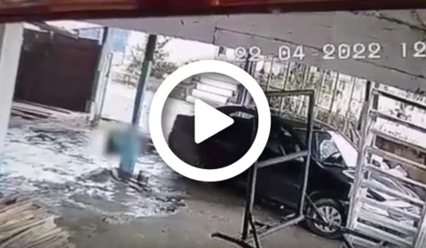 VÍDEO: câmeras registram homem sendo morto a tiros na garagem de casa na Zona Norte de Manaus