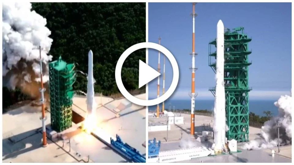 VÍDEO: Coreia do Sul lança primeiro foguete espacial de fabricação própria
