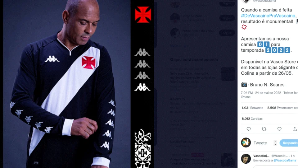 Vasco da Gama lança nova camisa número 1 para temporada 2022