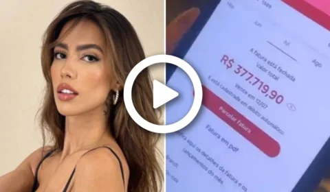 VÍDEO: influenciadora digital Gabi Brandt mostra fatura do cartão de R$ 377 mil e choca internautas