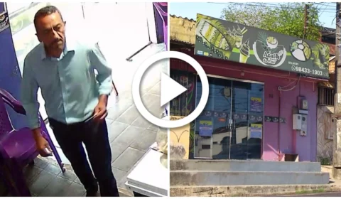 VÍDEO: polícia procura suspeito de furtar loja de açaí na Zona Norte de Manaus