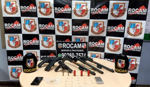 Sete pessoas são presas por roubo, porte ilegal de arma de fogo e tráfico de drogas em Manaus