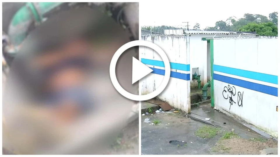VÍDEO: corpo é resgatado dentro de reservatório de água na Zona Norte de Manaus
