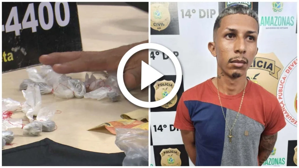 VÍDEO: réu de assassinato é flagrado vendendo drogas na Zona Leste de Manaus