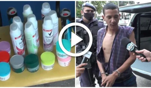 VÍDEO: homem é preso por furto de desodorantes na Zona Norte Manaus