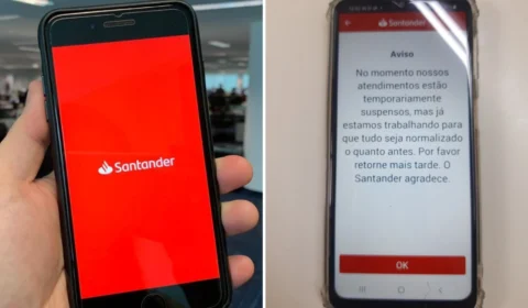 Clientes do Santander reclamam de aplicativo fora do ar nesta segunda-feira