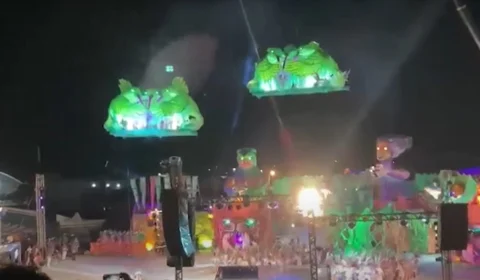 Guindaste envolvido em acidente com alegoria no AM estava com documentação ‘ok’, segundo bombeiros